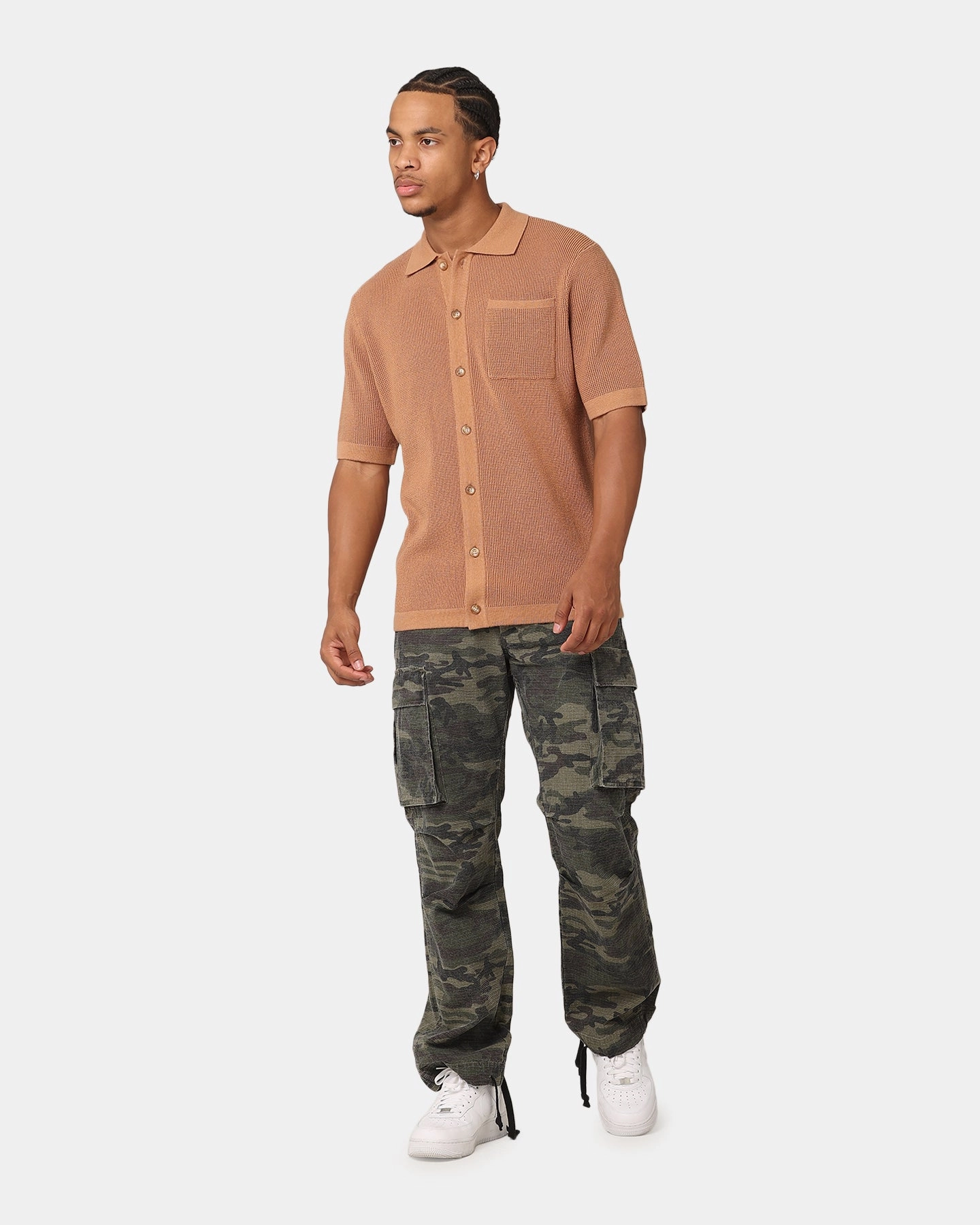 Modern Relaxed Stain Resistant Weave XXIII Torrent Cargo Pant Washed Camo