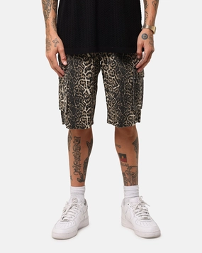 XXIII Torrent Cargo Shorts Leopard Friction Reducing Lining Flexible Fabric