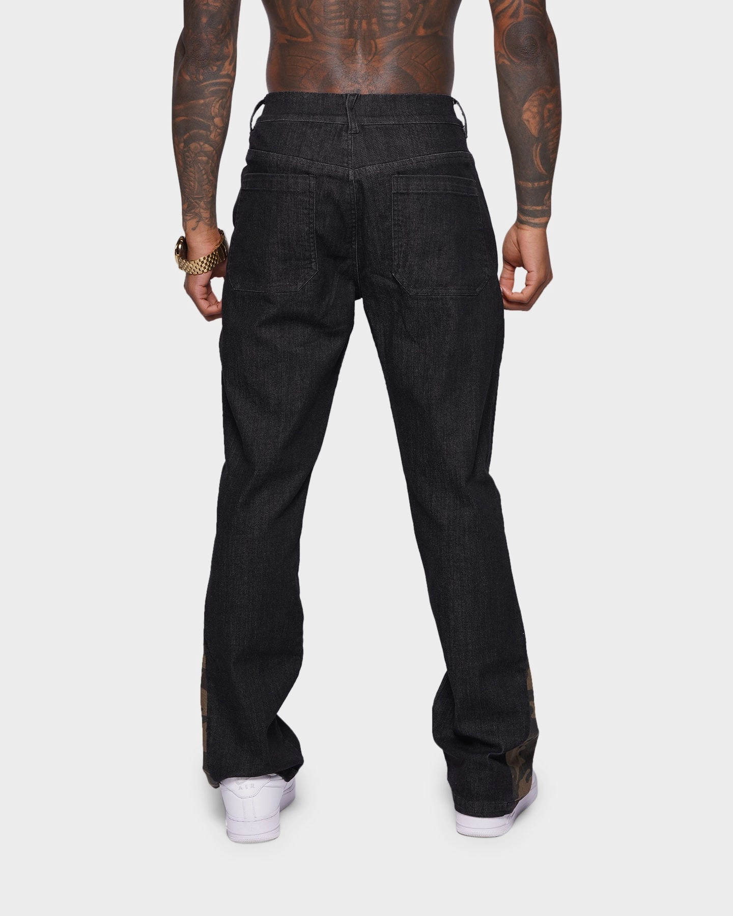 XXIII Valur Camo Flare Jeans Black/Camo Brunch Outfit Traveler Gear Winter Warmth Professional Wear