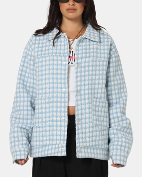 Eco friendly materials XXIII Waffle Jacket Blue Check