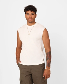 XXIII Waffle Muscle Singlet White Stylish and Fun Feminine Appeal