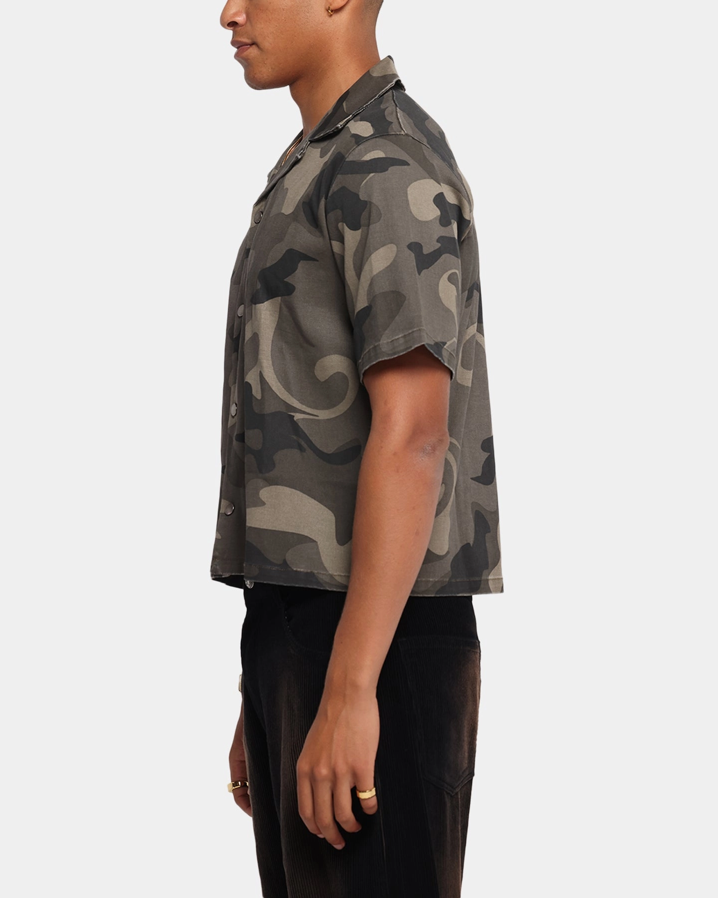 XXIII Washed Camo Button Up Shirt Camo All-Weather Ready