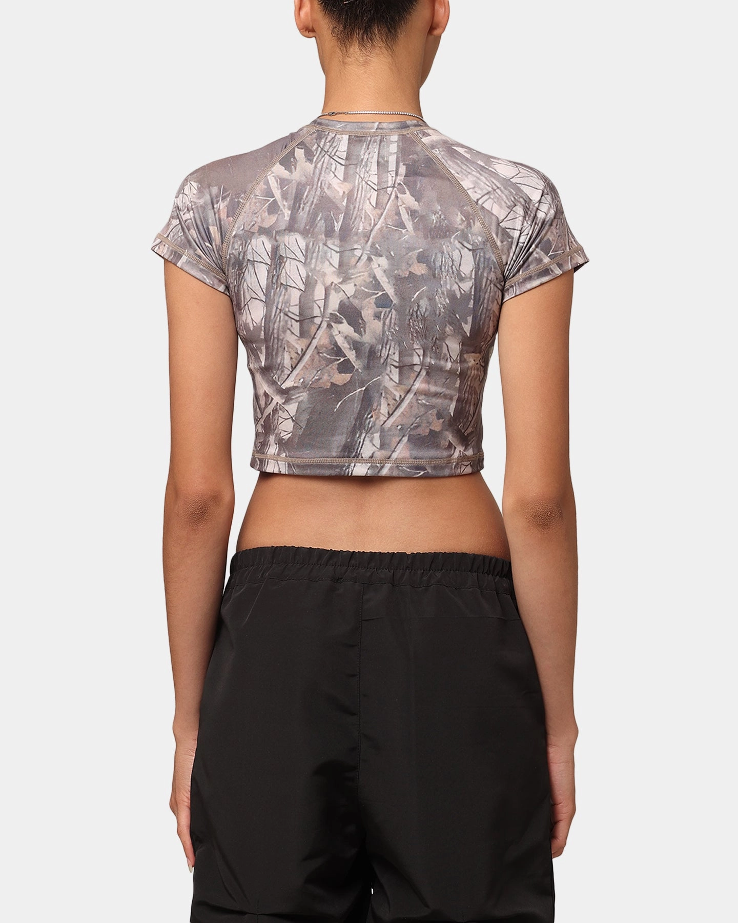 XXIII Women's Boiler Room Crop T-Shirt Hunter Camo Relaxing Fit