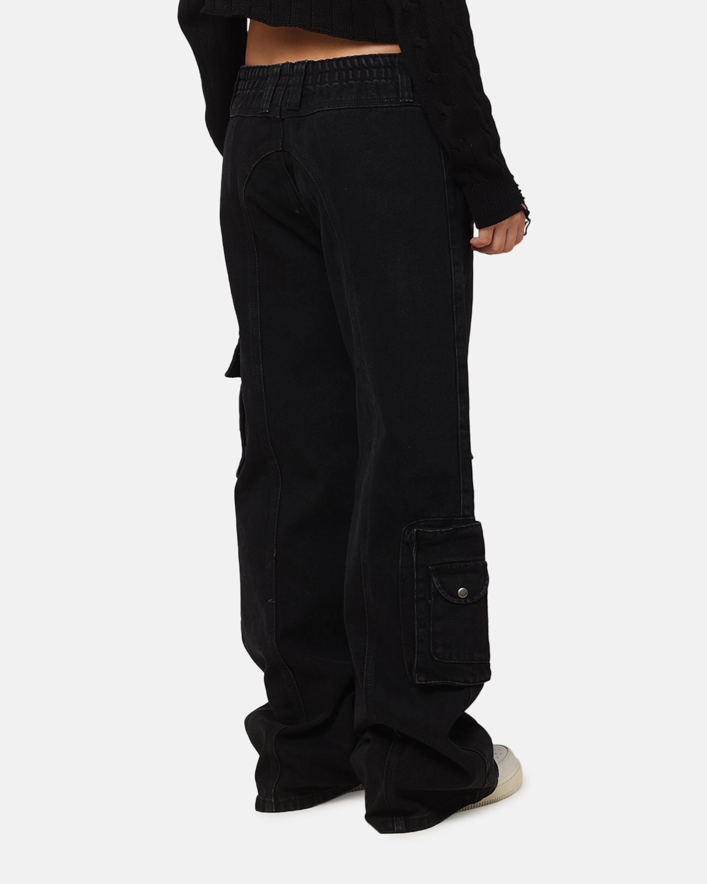 Flexible Leg XXIII Women's Corporal Cargo Jeans Washed Black
