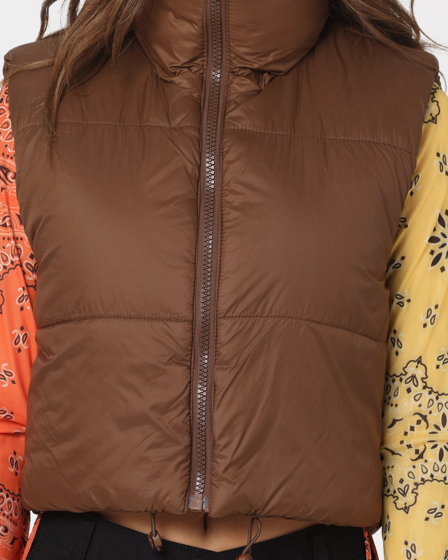 Seamless Integration XXIII Women's Riya Puffer Vest Brown