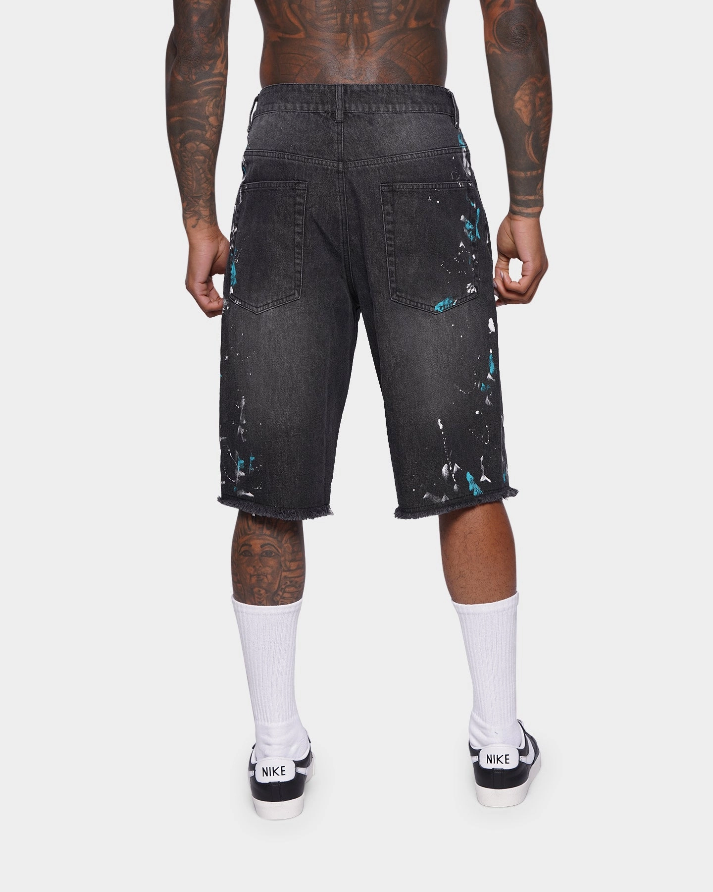 XXIII Wylie Paint Shorts Washed Black Moisture wicking