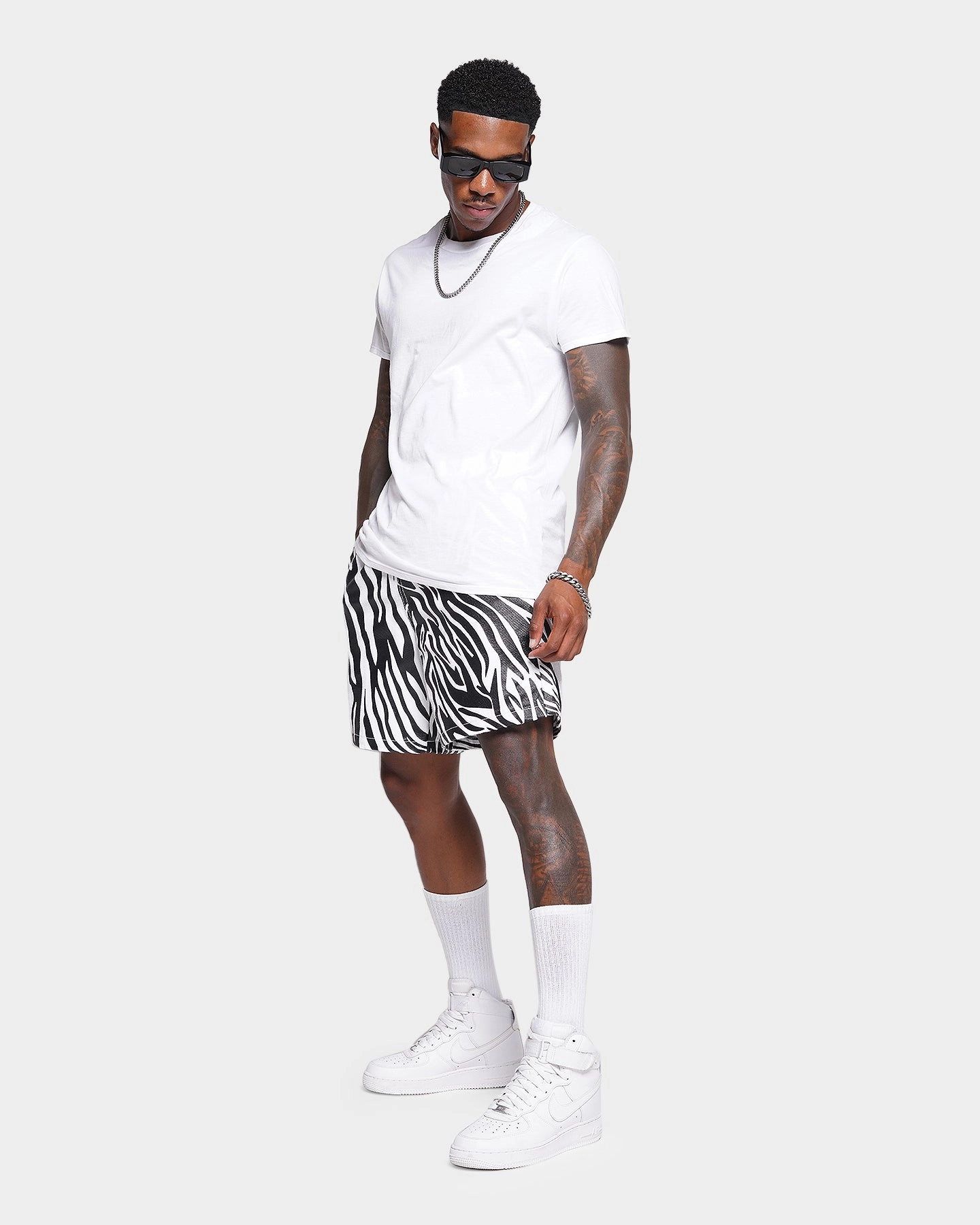 XXIII Zahra Zebra Denim Shorts Zebra Eco - friendly Hand washable
