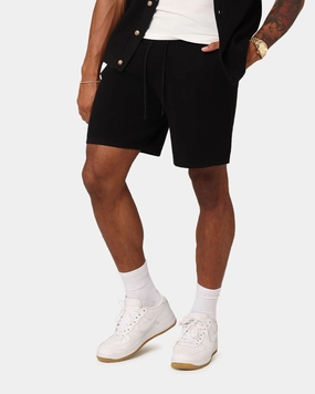 hiking clothes On Trend XXIII Zyair Knit Rib Shorts Black