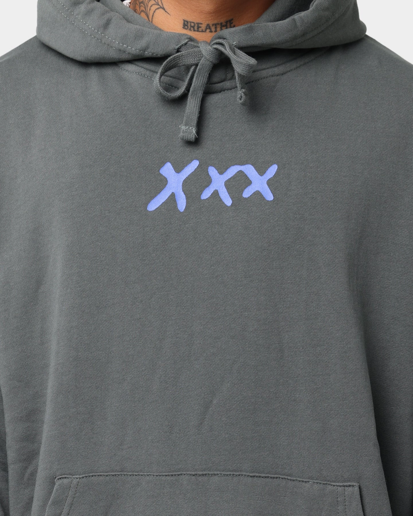 Interchangeable Collar System Hiking Gear XXXTentacion Prosper Hoodie Grey