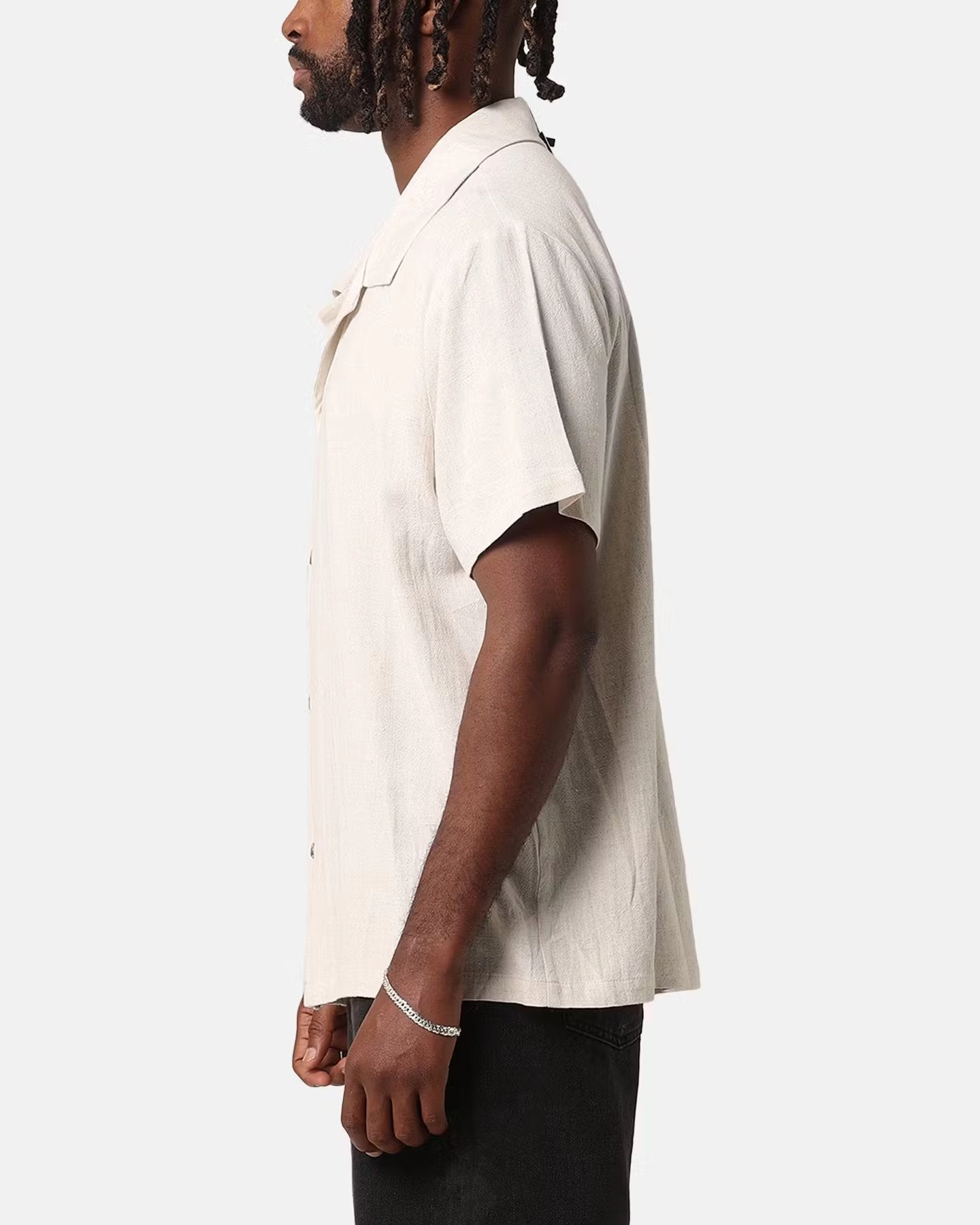 Tailored Cuffs XXIII Venus Linen Button Up Shirt Oatmeal