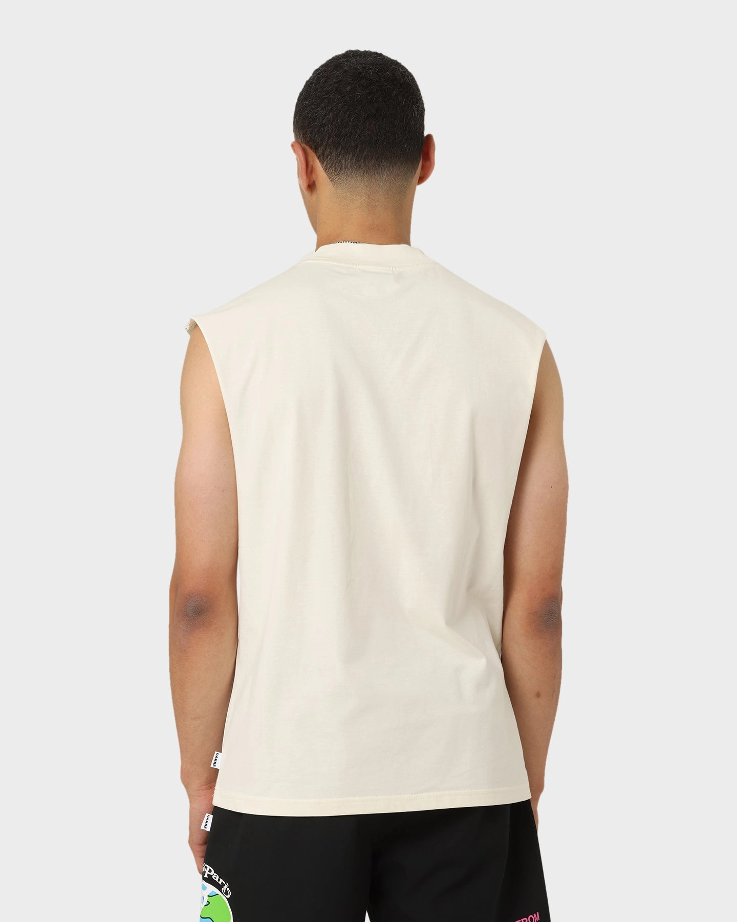 Ultra Soft Blend Carr?? Leo Retro Muscle T-Shirt White