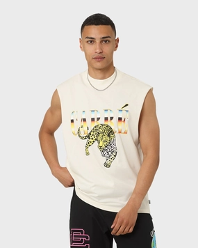 Daily Comfort Style Carr?? Leo Retro Muscle T-Shirt White