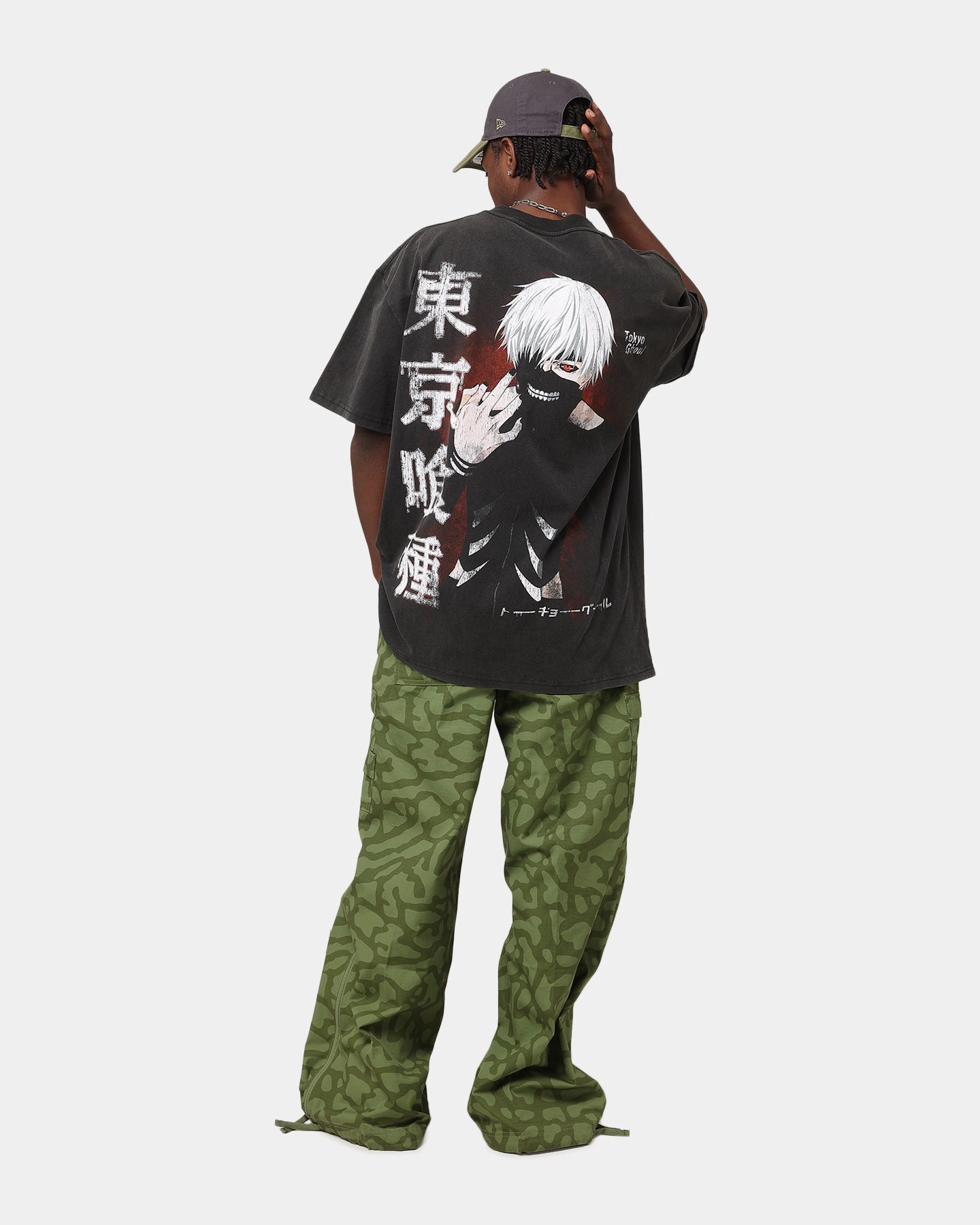 Goat Crew X Tokyo Ghoul Kaneki Heavy T-Shirt Vintage Black TaglessDesign Chill Comfort Look