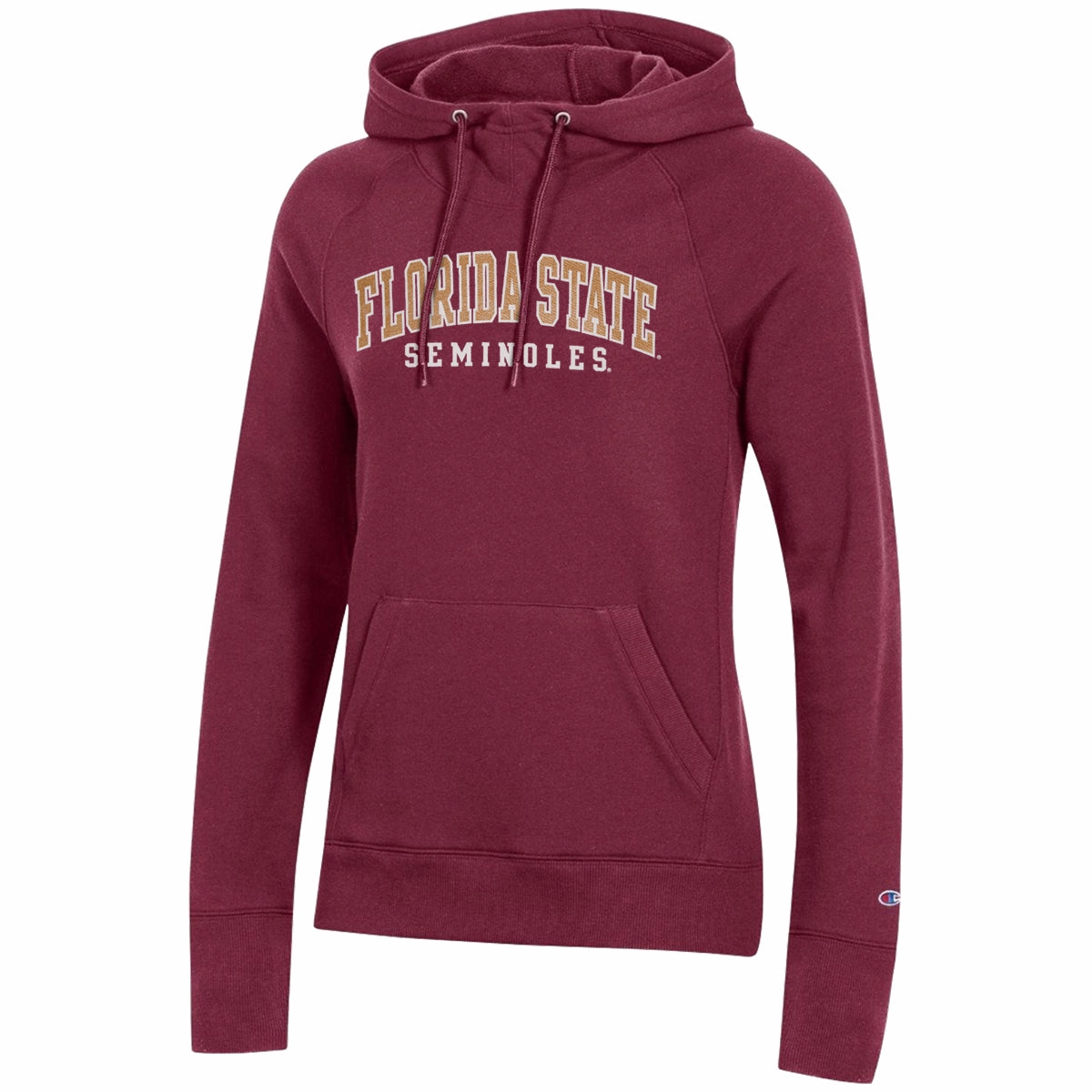 Champion Women's Florida State Seminoles Hooded University Fleece - Garnet Minimal Lightness