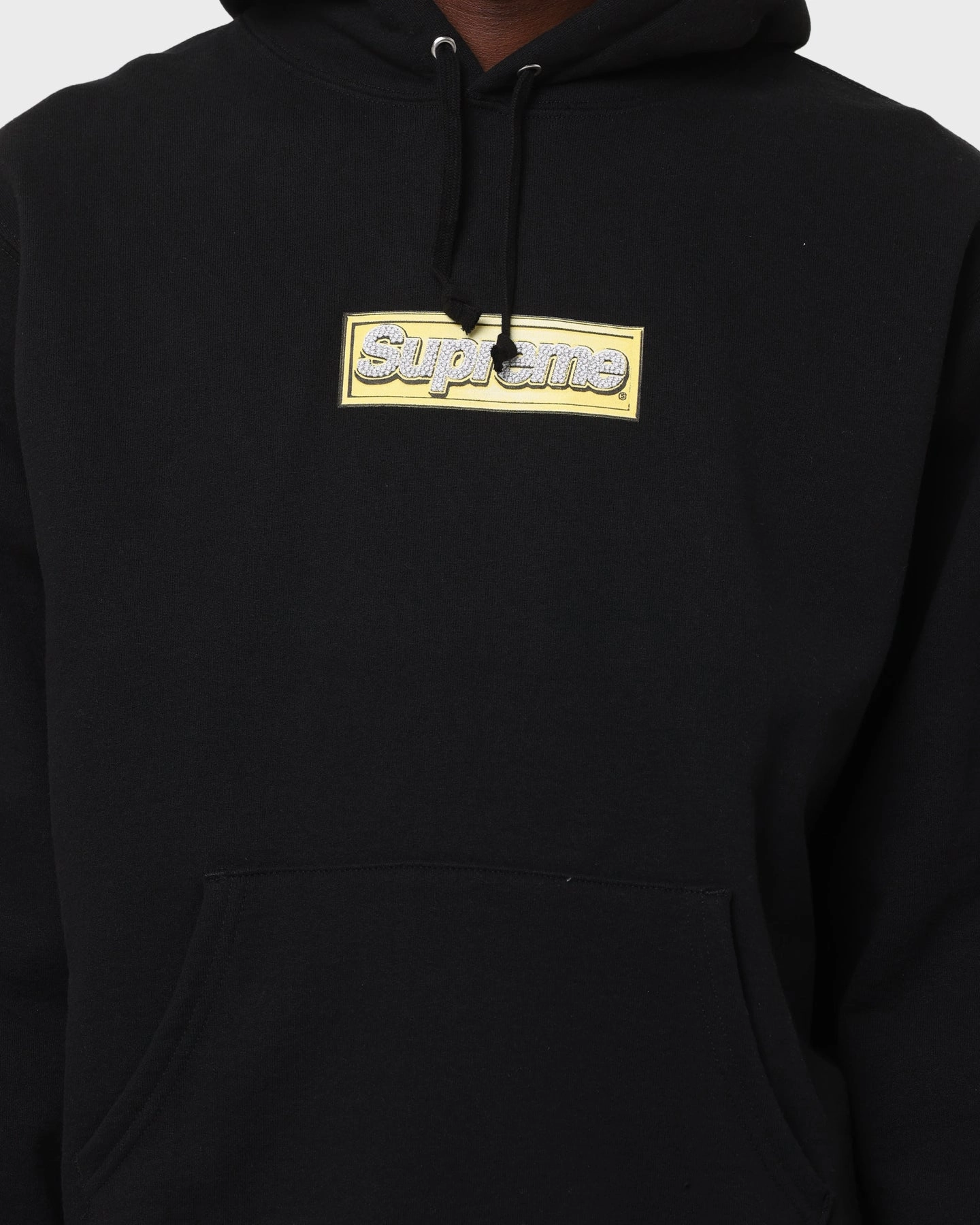 Rain Blocker Supreme Bling Box Logo Hoodie Black