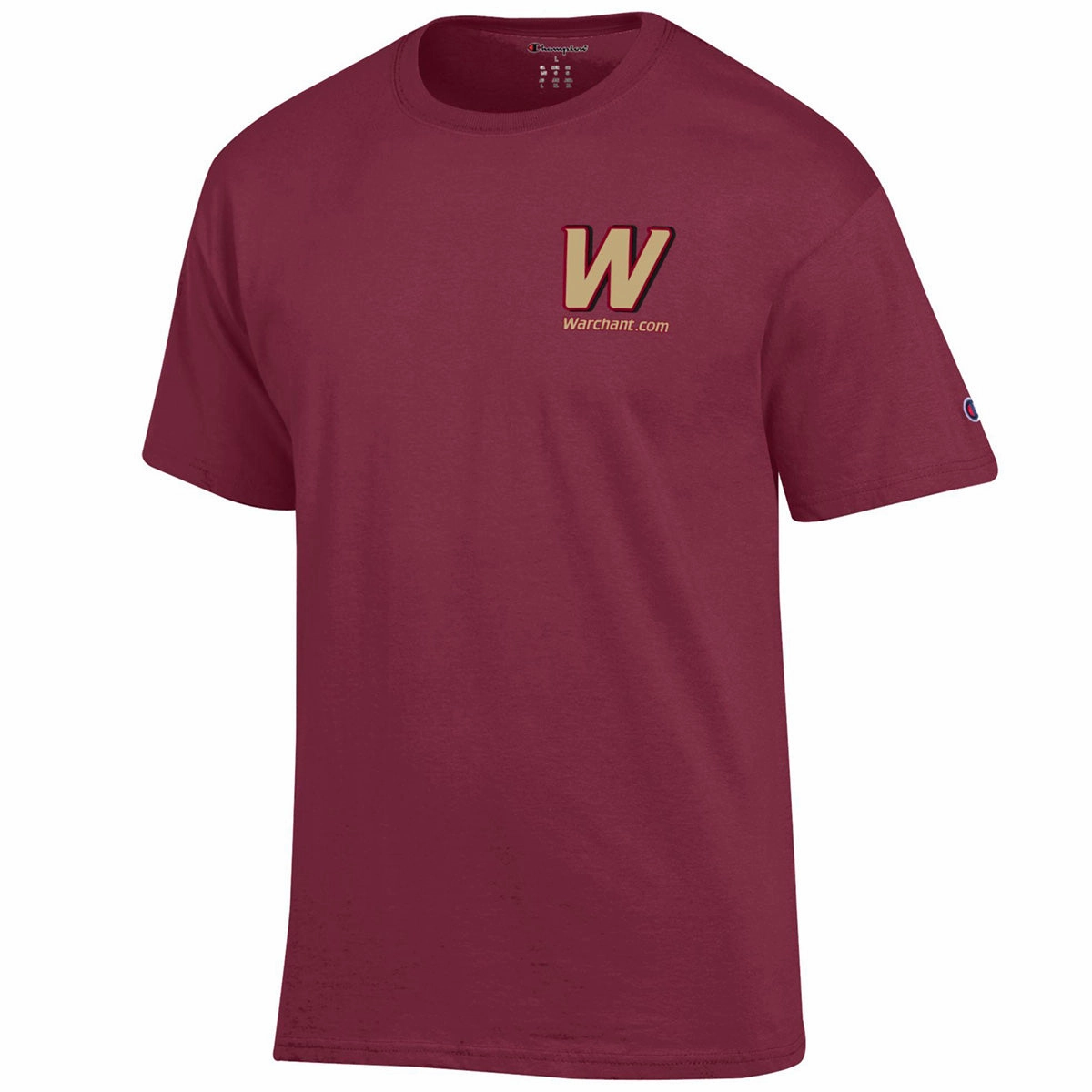 Simple Comfort Champion Men's Warchant Logo Short Sleeve T-shirt - Garnet