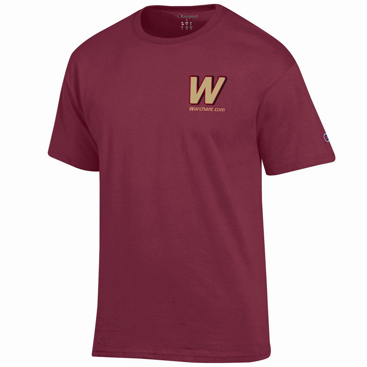 Champion Men's Warchant Logo Short Sleeve T-shirt - Garnet Simple Yet Cozy