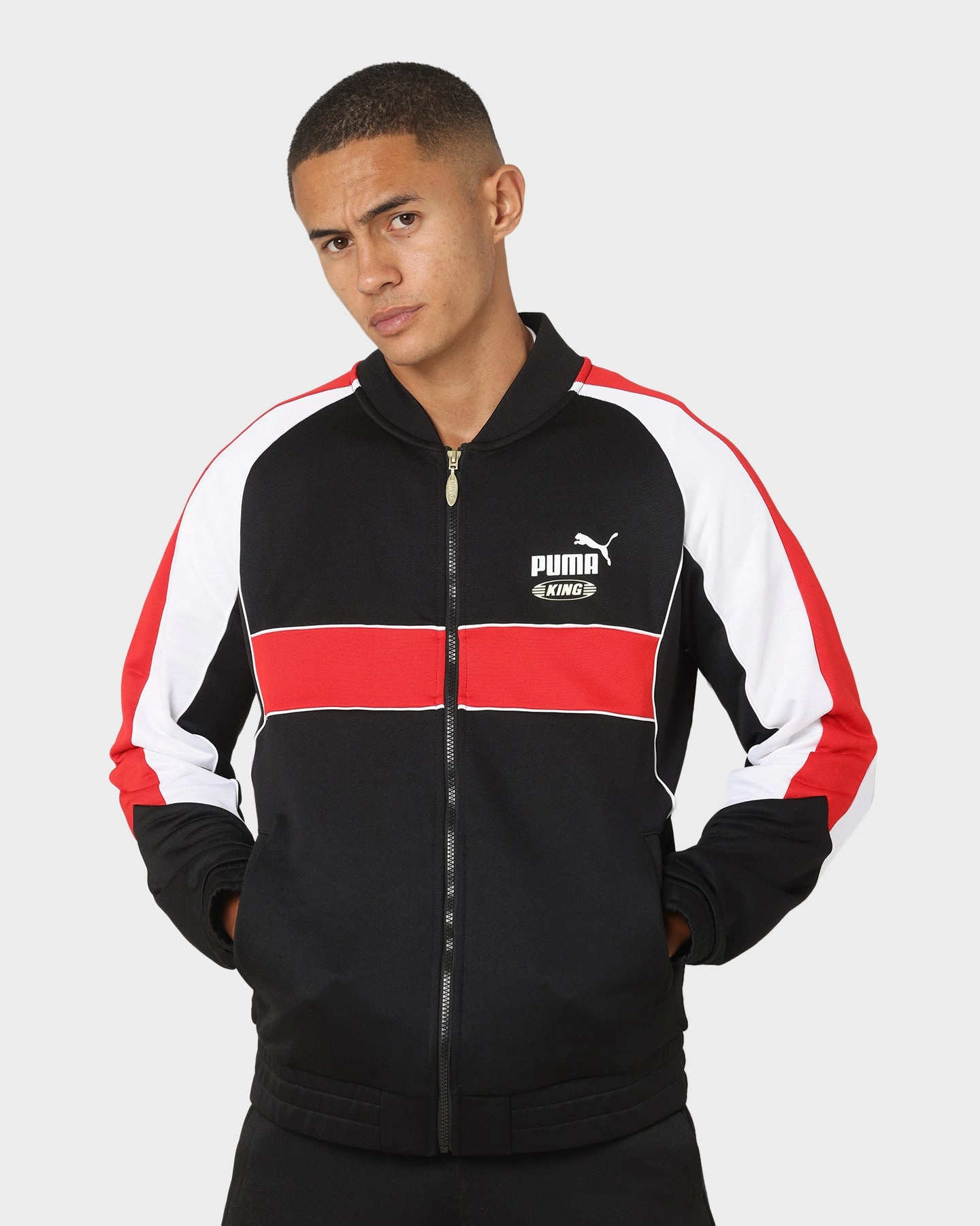 Puma King Track Jacket Puma Black/Red Evaluation Sporty Shield