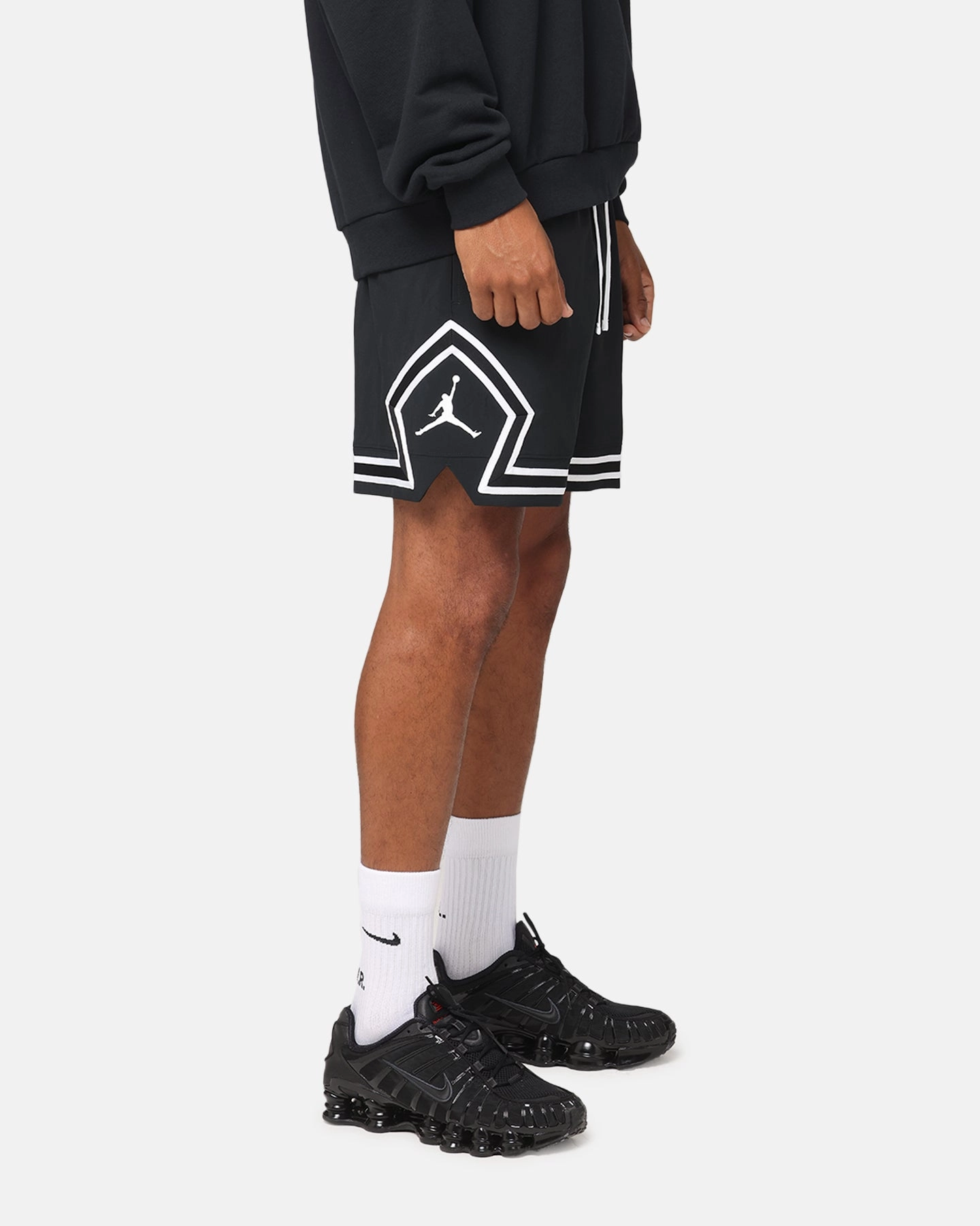 Jordan Jumpman Dri-Fit Woven Diamond Shorts Black/White/White Active Design