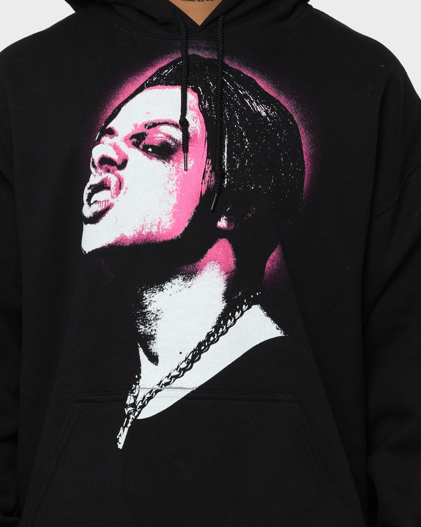 YUNGBLUD Icons Face Hoodie Black low humidity use Ventilated Back