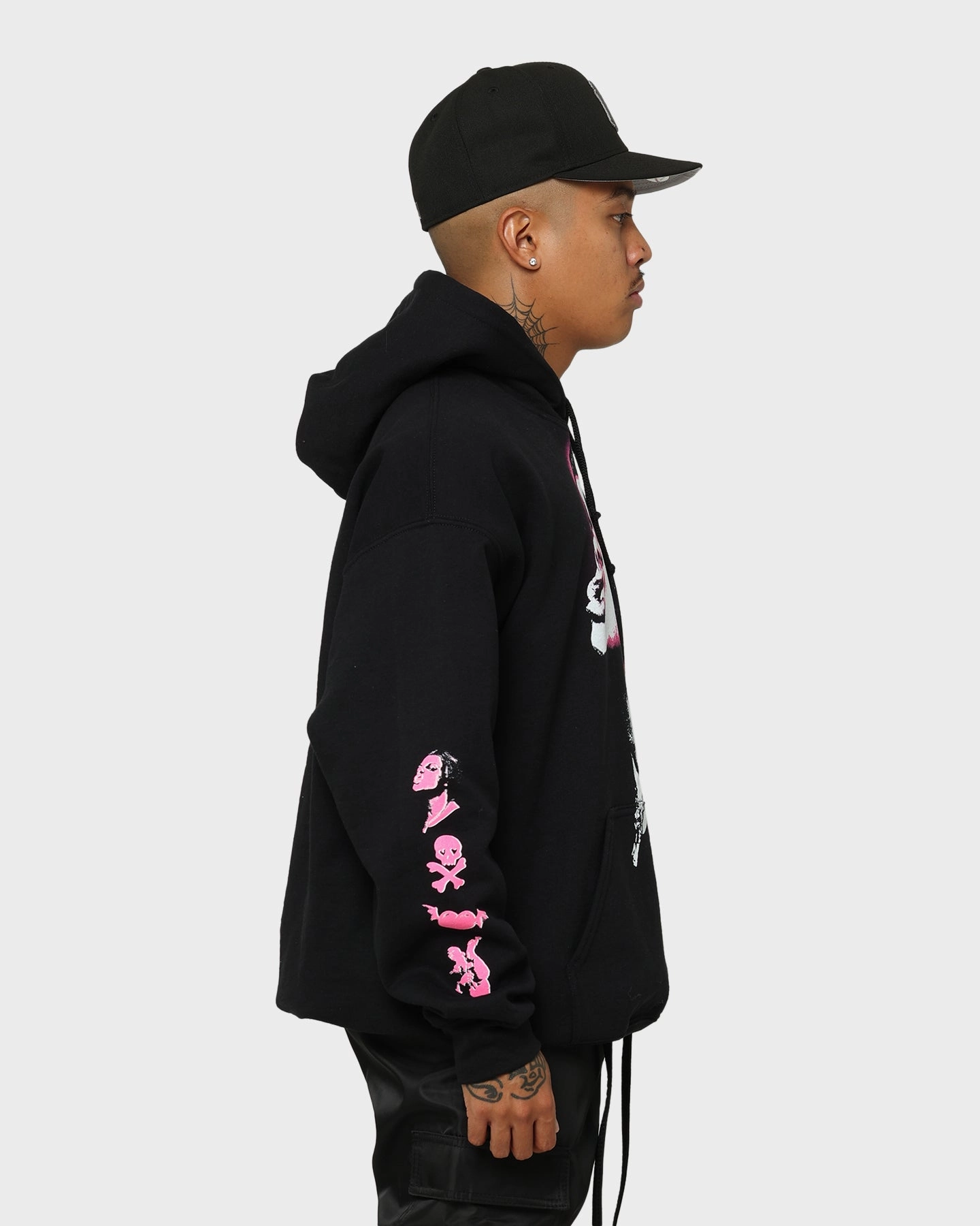 YUNGBLUD Icons Face Hoodie Black Corrosion resistant Electronic - warfare - capable