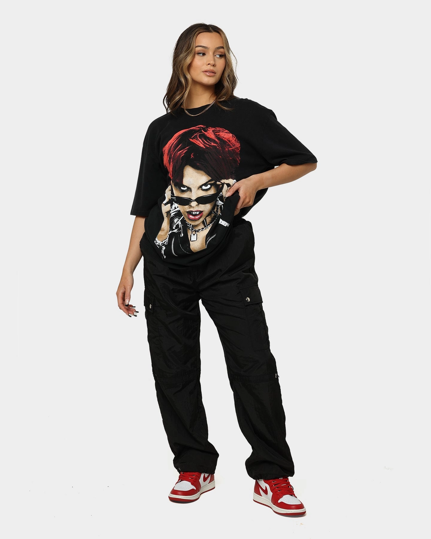 YUNGBLUD Life On Mars Tour Vintage T-Shirt Washed Black Street Style Trend