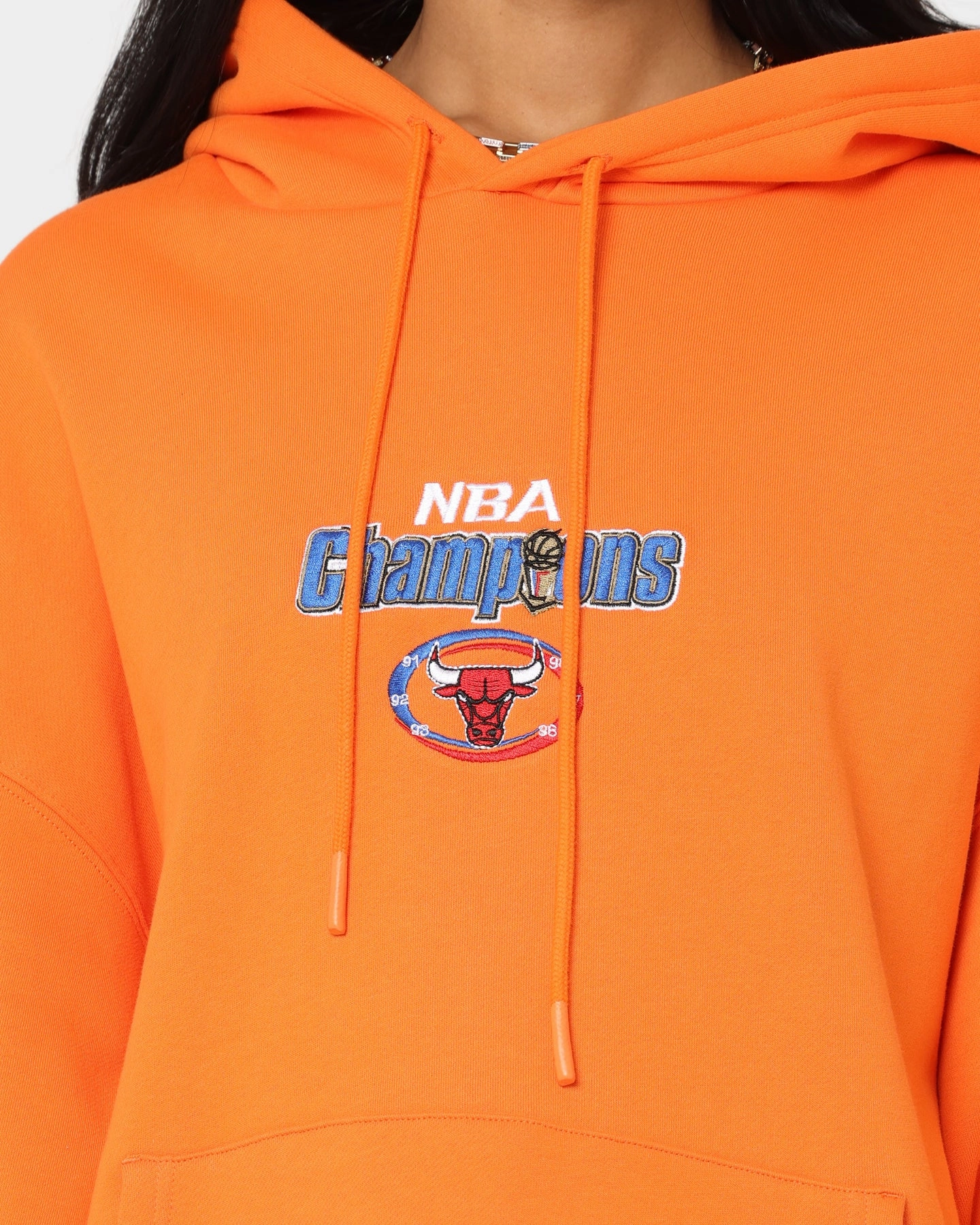 Mitchell & Ness Chicago Bulls Anniversary Hoodie Orange Weekend Comfort