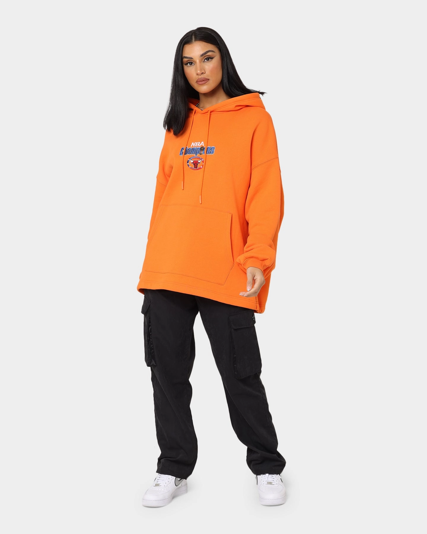 Recognize Occasion Mitchell & Ness Chicago Bulls Anniversary Hoodie Orange