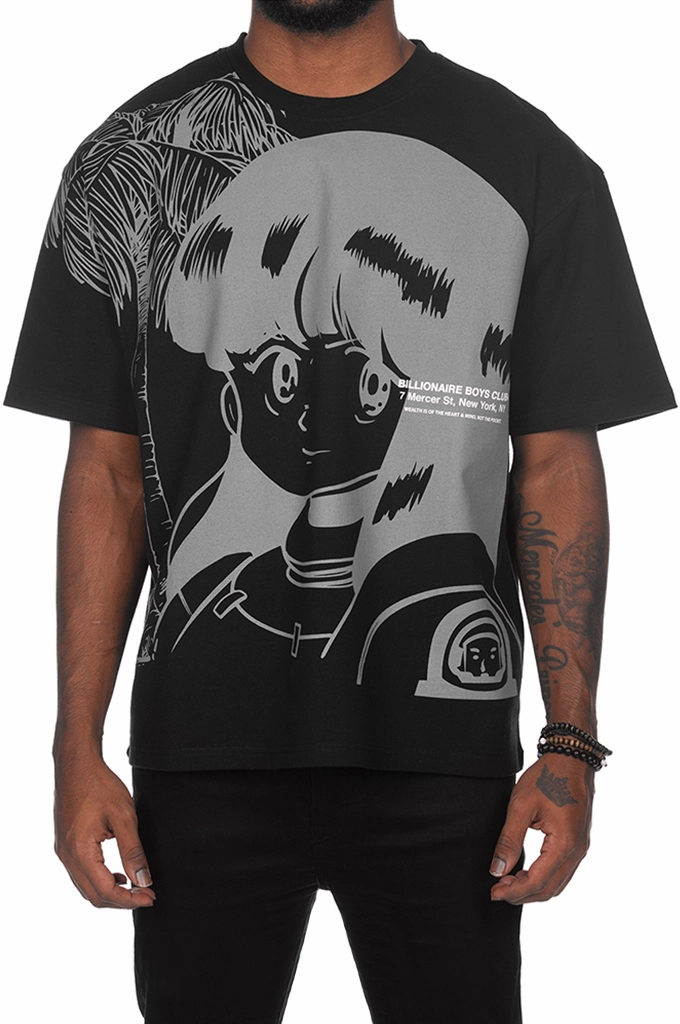 Casual Chic Wear Reinforced Shoulder Stitching Billionaire Boys Club BB See You In Space Cropped SS Knit Tee