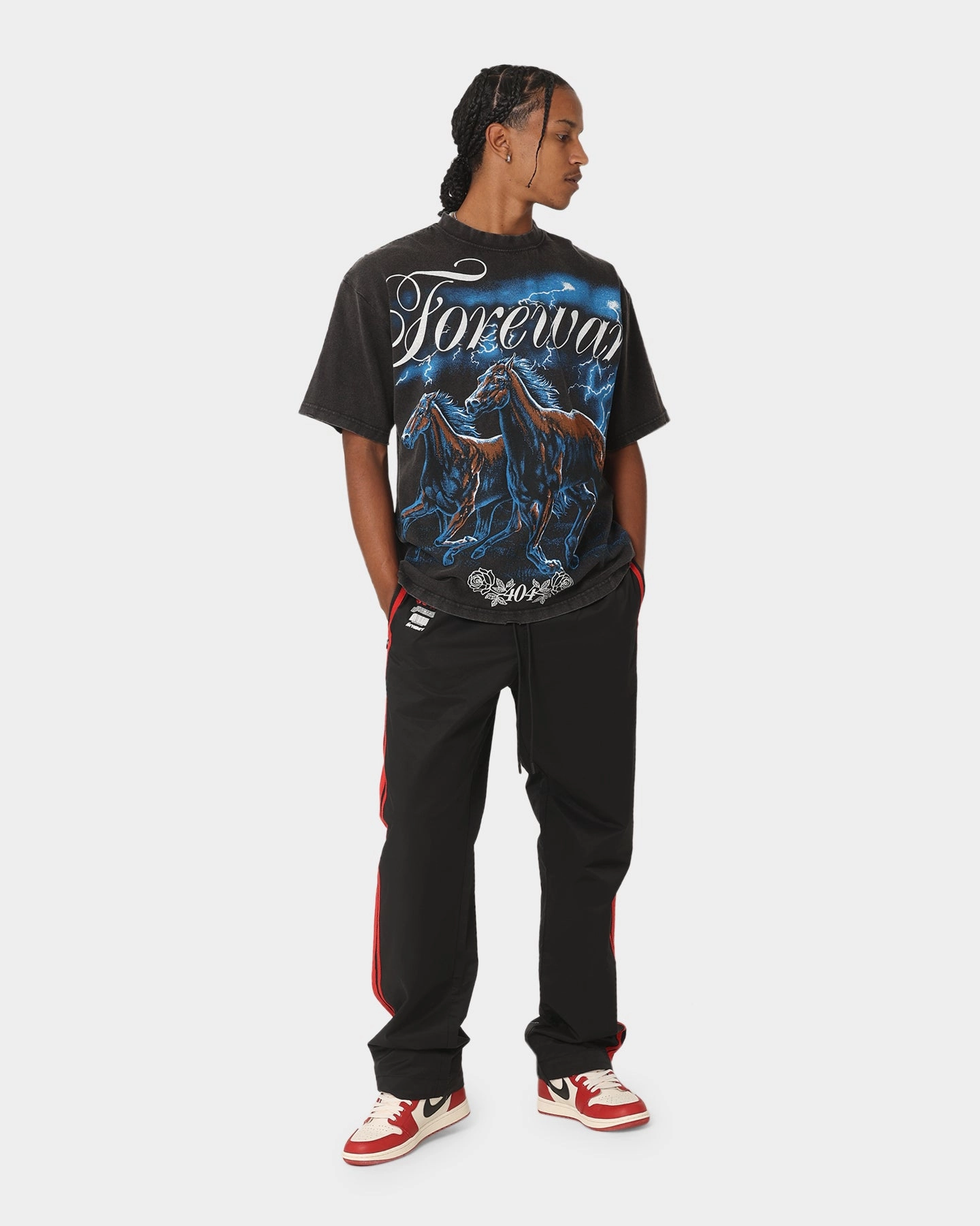 Breathable touch 404 Night Rider Vintage T-Shirt Vintage Black