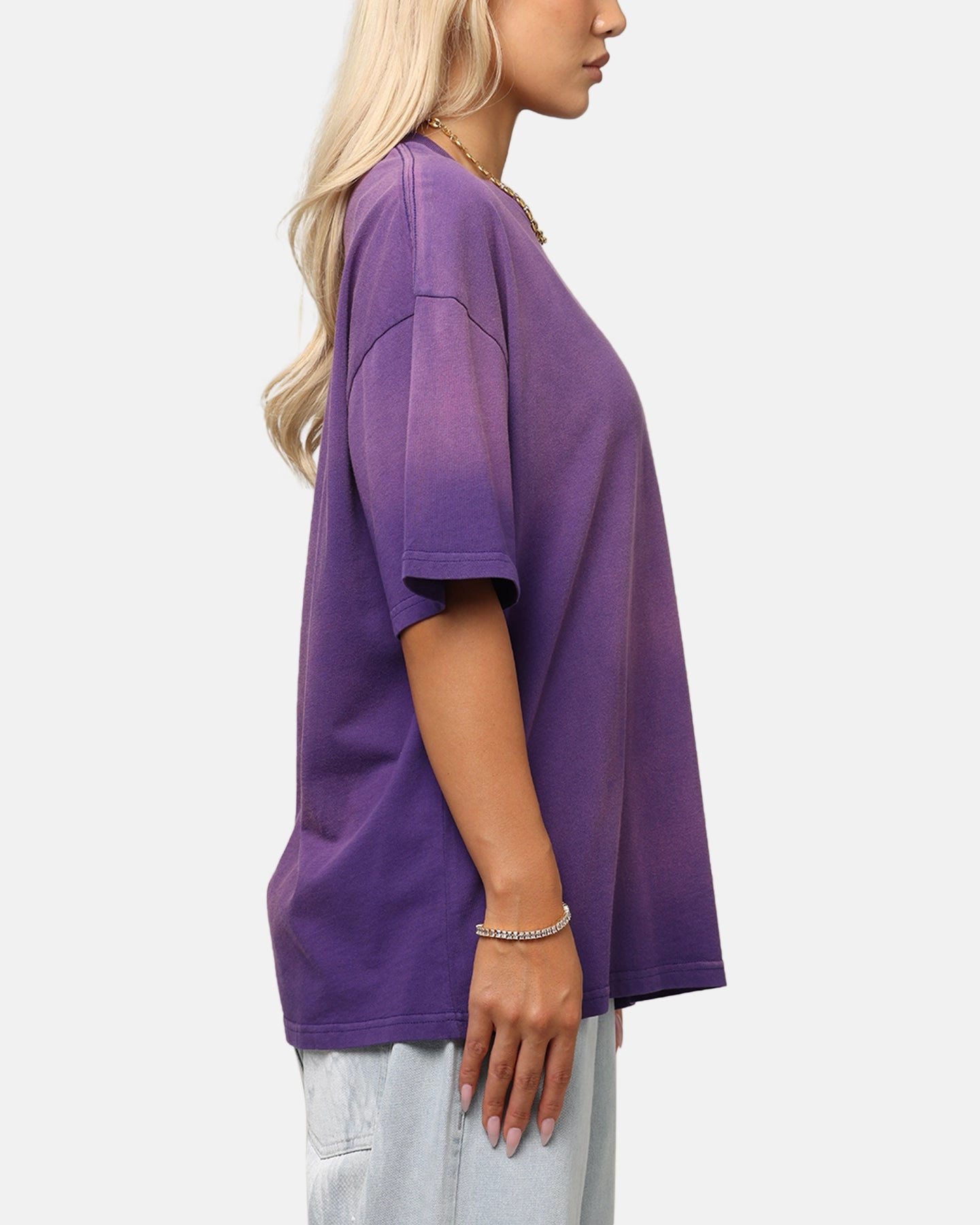 Casual Fashion EcoFriendly Dye Culture Kings Sunfade T-Shirt Purple