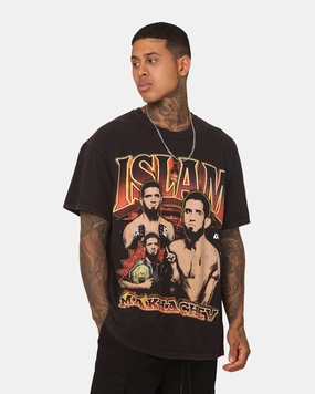UFC By Goat Crew Islam Makhachev Vintage T-Shirt Black Wash Functional Fashion UV Protection