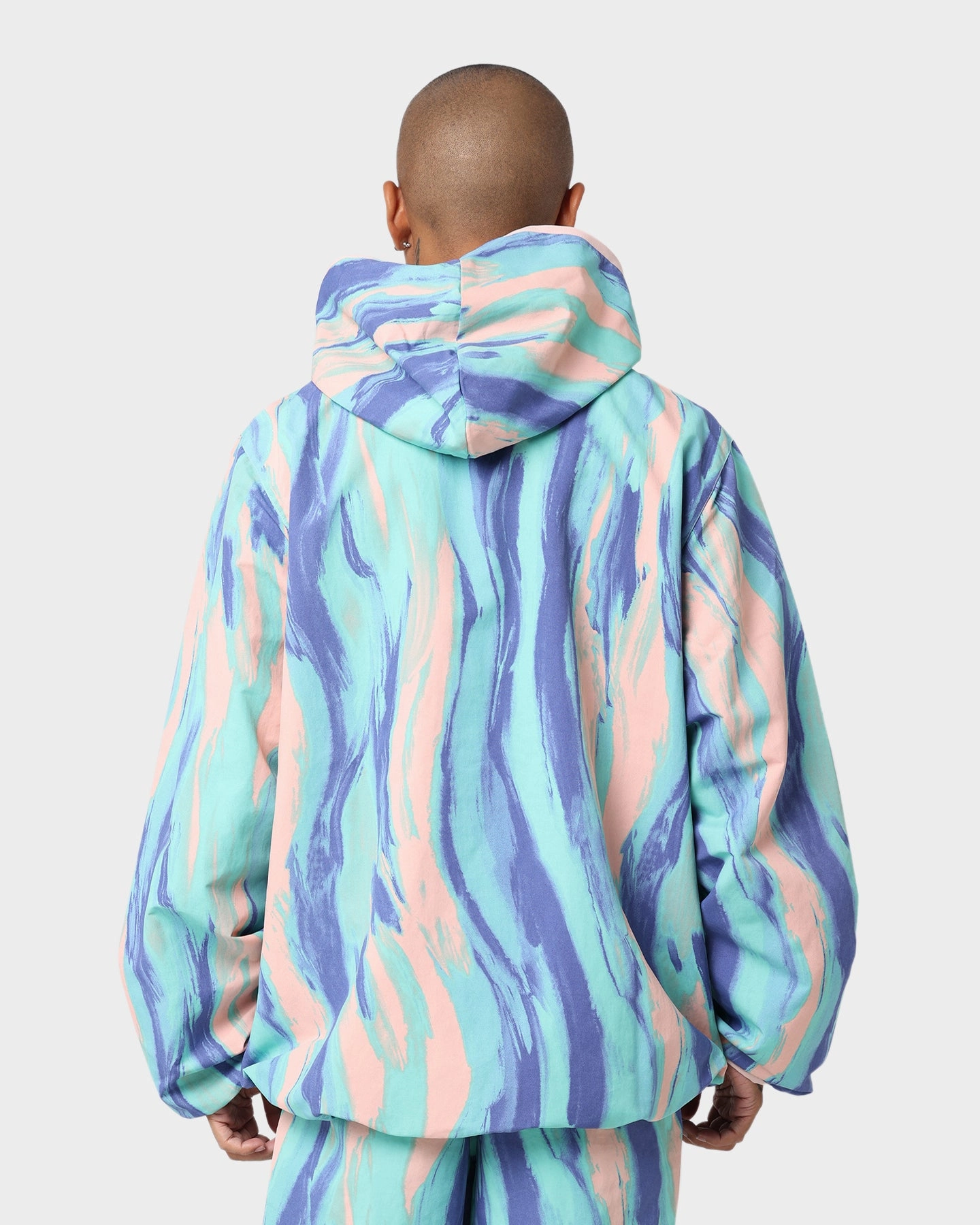 Minimalist suitable for fashion contests Adidas Marbled Paint Patrick Kyle Windbreaker Vapor Pink/Multi Colour