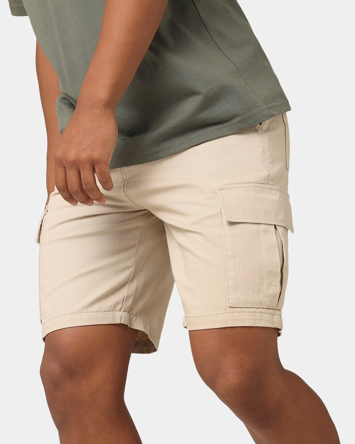 Anti Pilling Surface DoubleLayeredKnees XXIII Jordy Cargo Shorts Tan