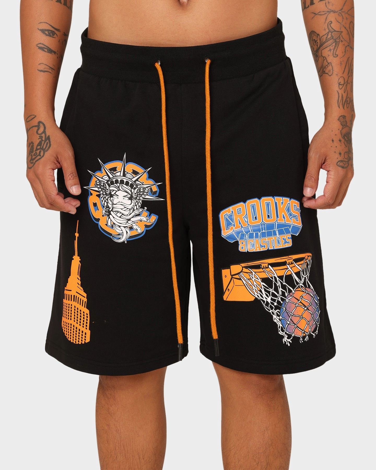 Game Day Crooks & Castles NY Shorts Black