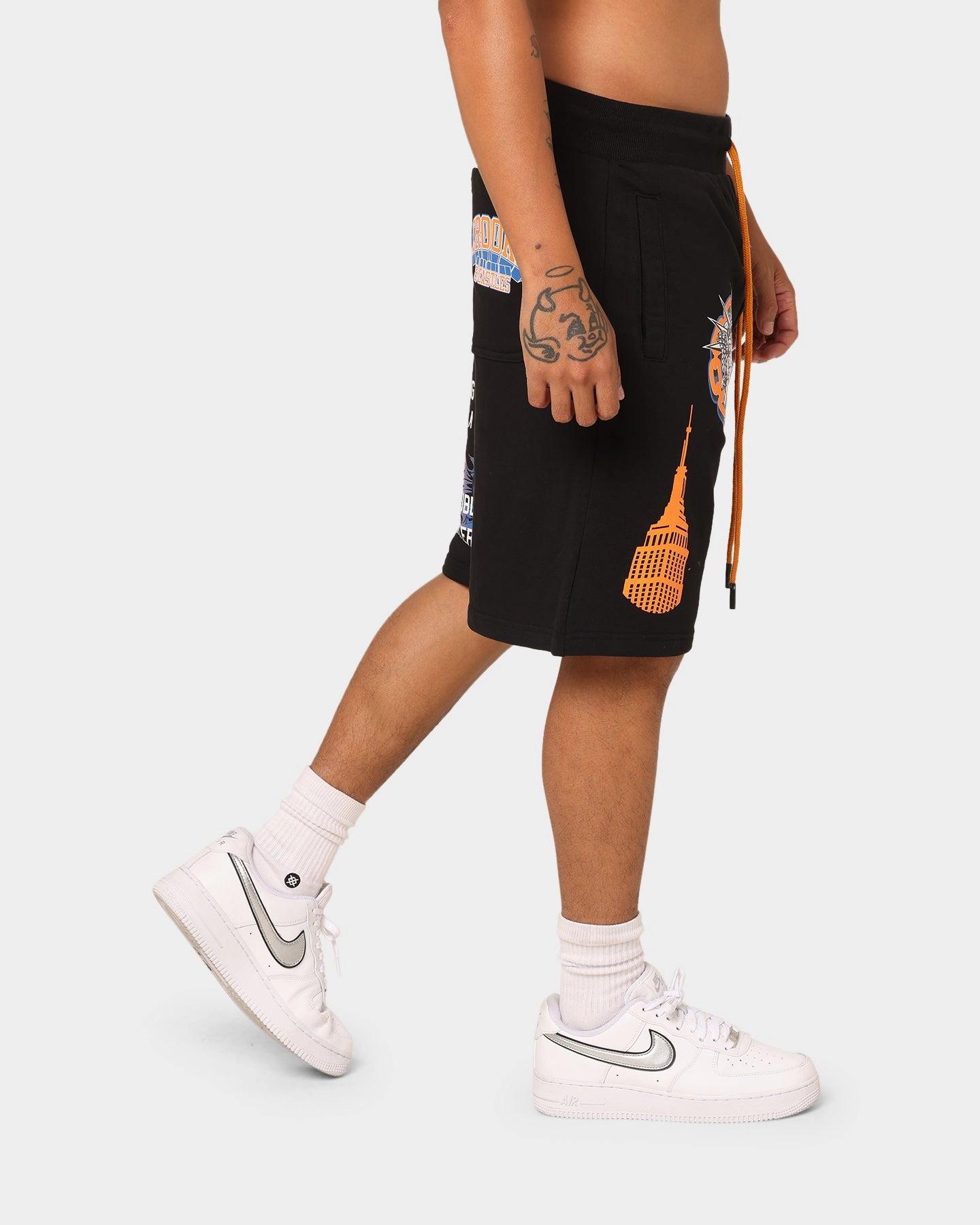 Crooks & Castles NY Shorts Black Cool Breeze
