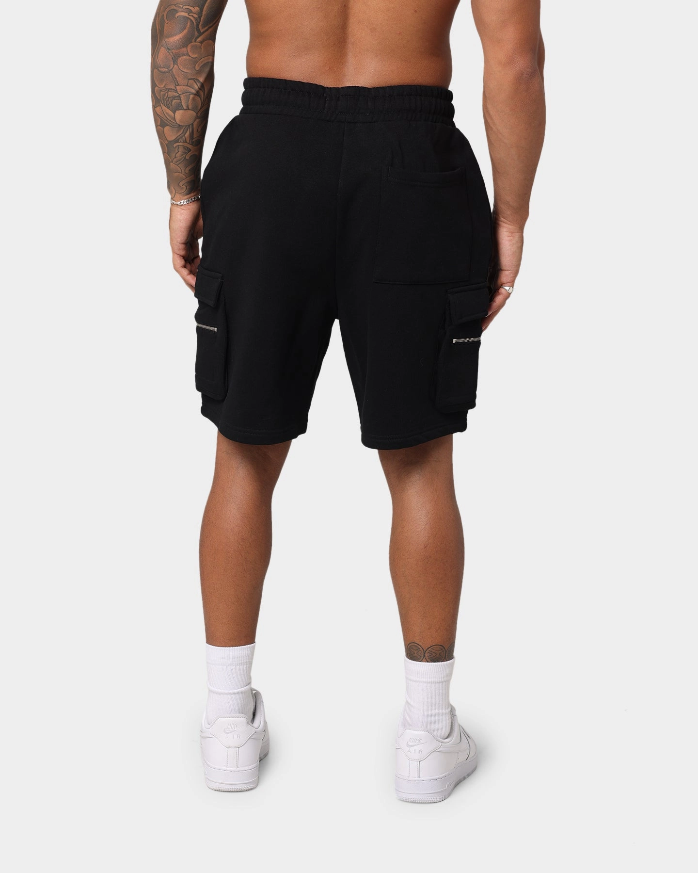 Bacterial Growth Prevention EN ES Cargo Fleece Shorts Black