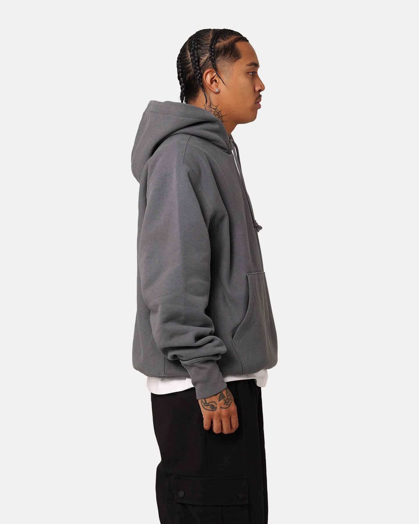 Champion Reverse Weave Big C Hoodie Medium Gray V-Neck gift - giving option