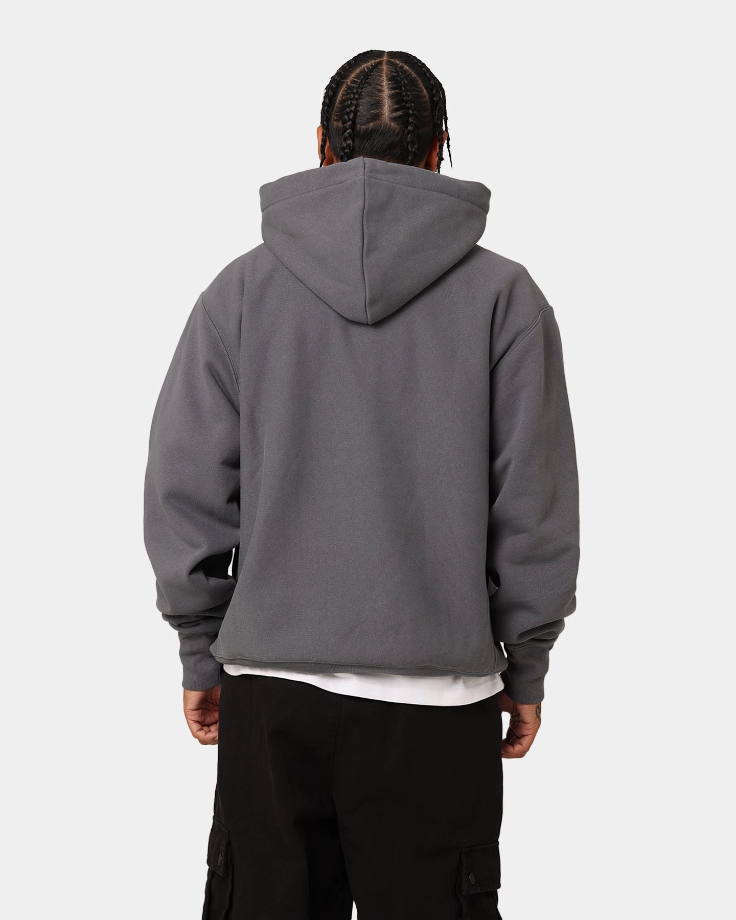 Champion Reverse Weave Big C Hoodie Medium Gray Impact Absorbing Padding Overcome