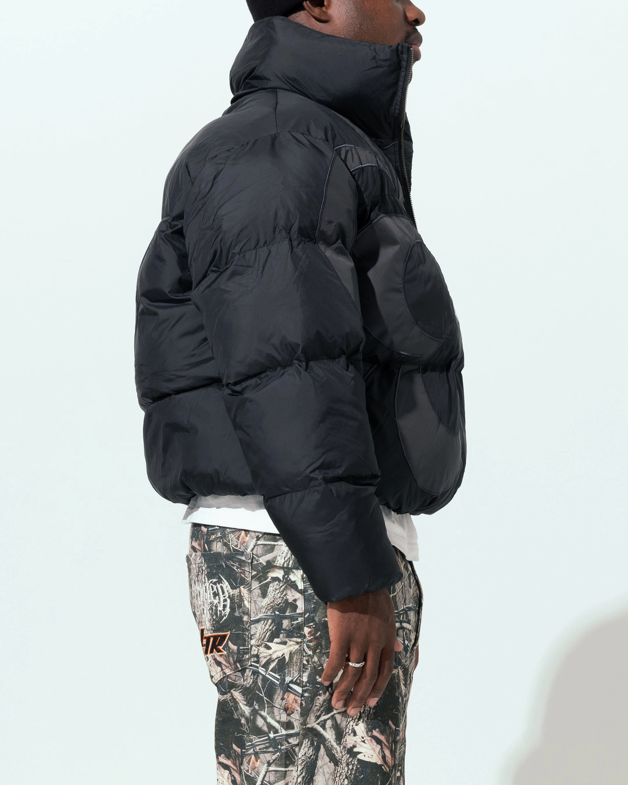 Loiter Eden Puffer Jacket Black Urban Fit