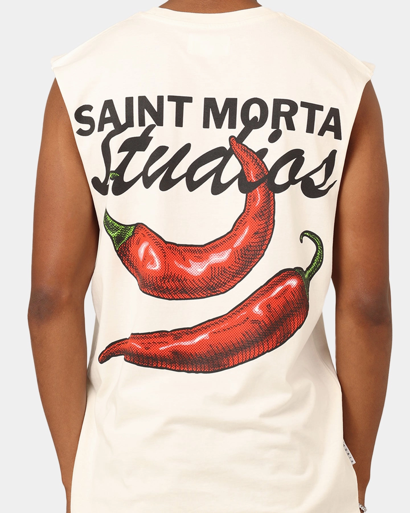 Saint Morta Chilli Fusion Muscle T-Shirt Off White soft fit Flexible Wear