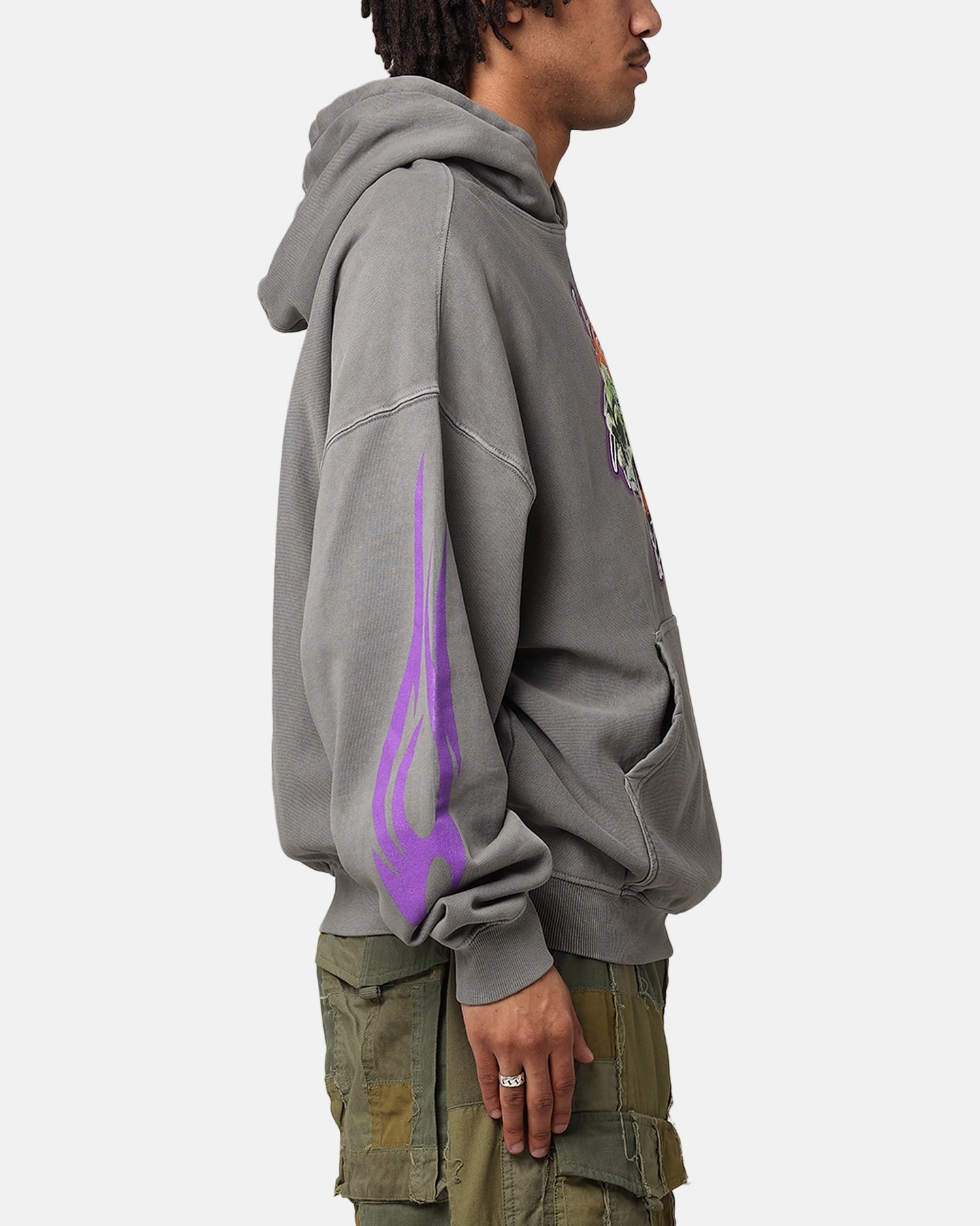 Loiter Rip N Dip Hoodie Washed Charcoal Outdoor Activity