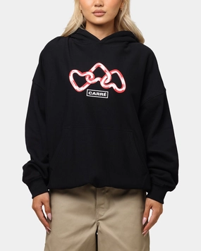 Airflow channels Comfort Fit Silhouette Carre Link Hoodie Black