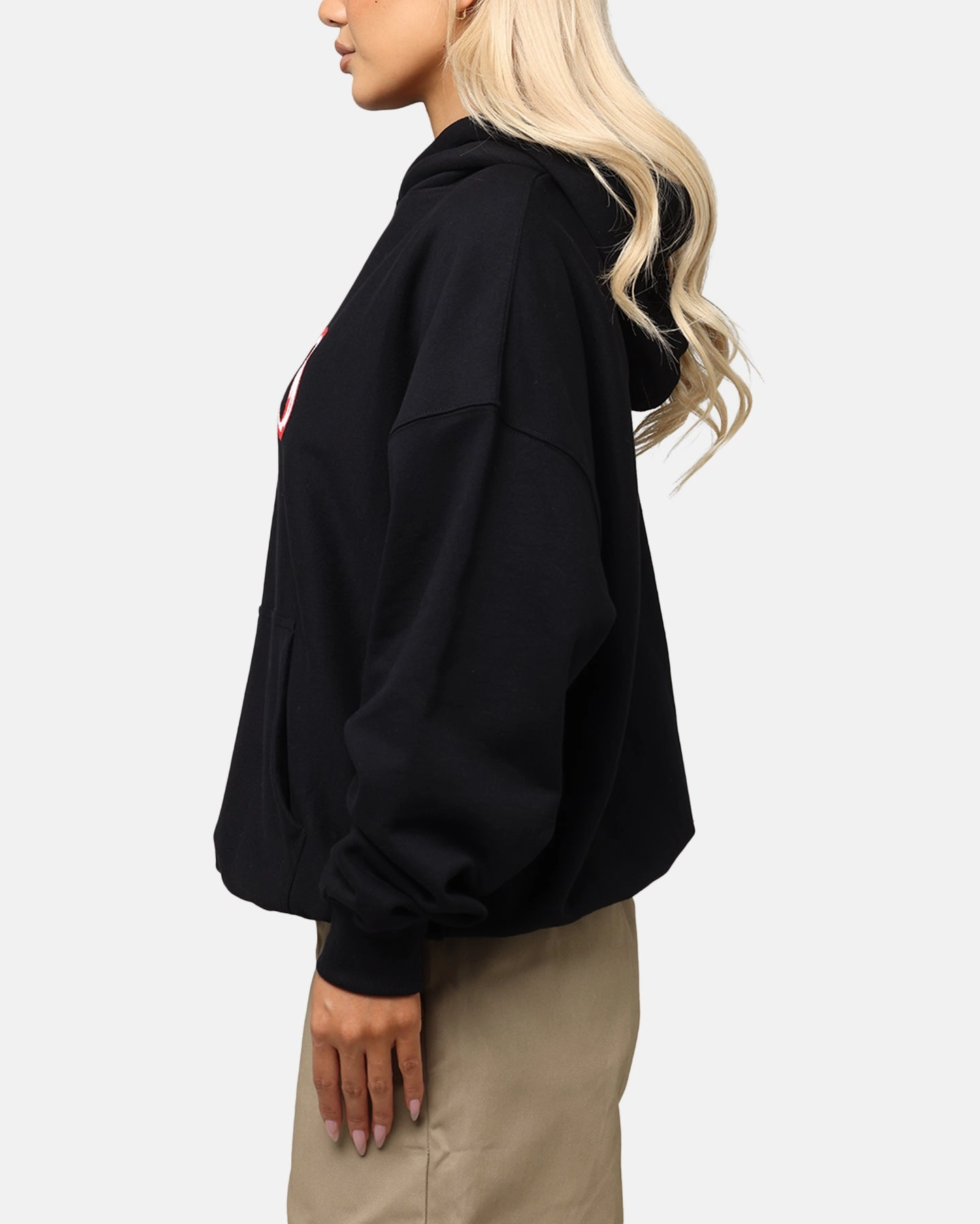 Carre Link Hoodie Black Wardrobe