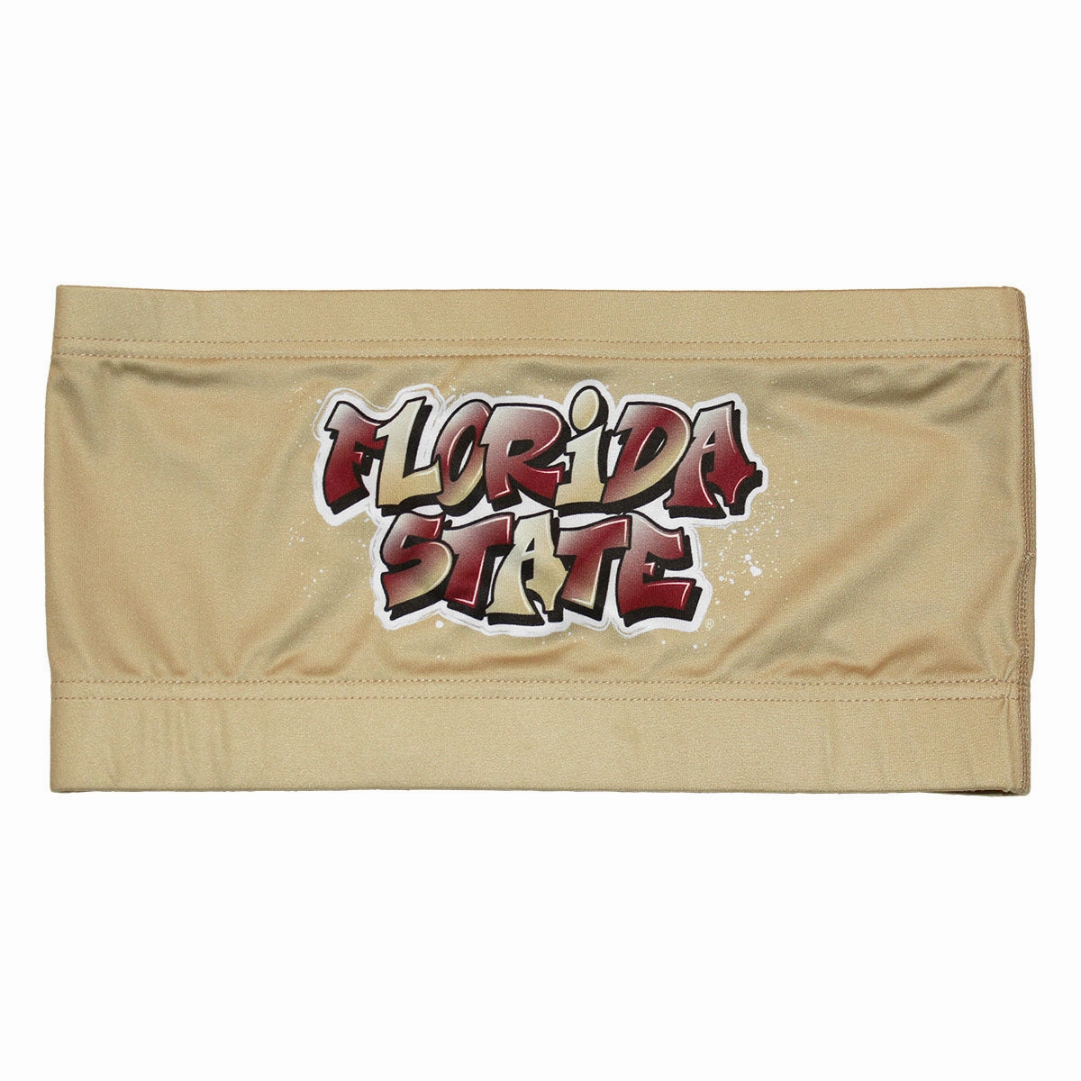 Low Impact Dye Eco Friendly Production ZooZatz Women's Florida State Graffiti Design Bandeau - Gold