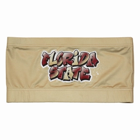 ZooZatz Women's Florida State Graffiti Design Bandeau - Gold High Density Knit RelaxedFit
