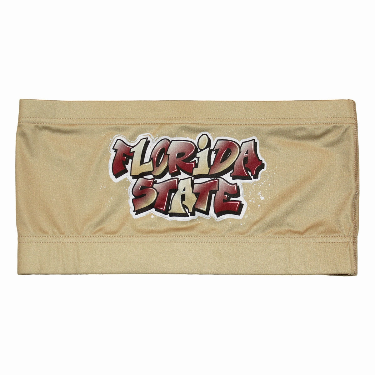 ZooZatz Women's Florida State Graffiti Design Bandeau - Gold High Density Knit RelaxedFit