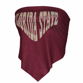 Cost - savings - achieved Military - grade ZooZatz Women's Florida State Tie-back Bandeau - Garnet