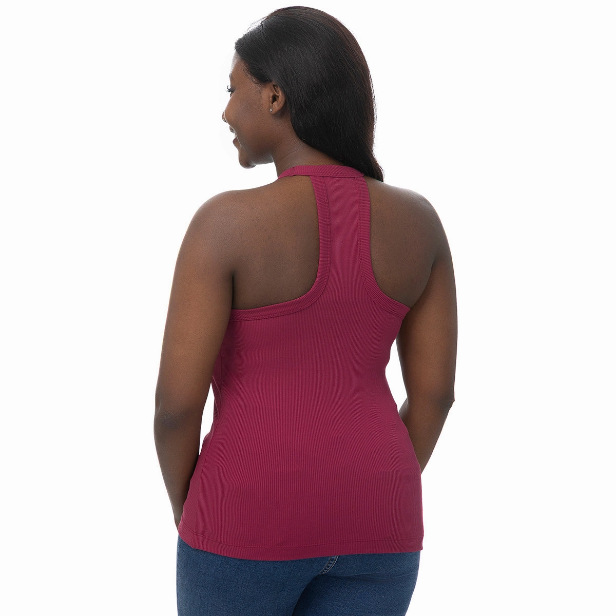 Breathable mesh inserts ZooZatz Women's Noles Ribbed Tank - Garnet