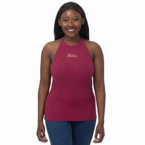 ZooZatz Women's Noles Ribbed Tank - Garnet High Quality Breathable fabric